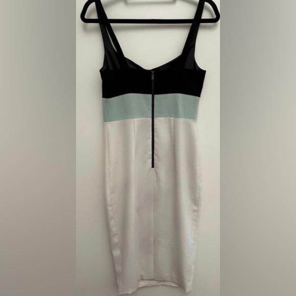 (A54) JAYGODFREY midi sheath color block midi dress, Size 0 - Picture 6 of 8